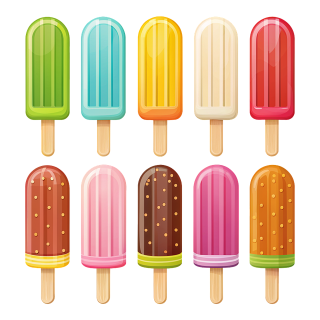 Free sweet kit popsicle illustration