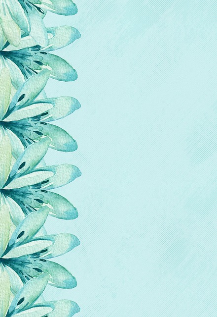Free border frame flowers illustration