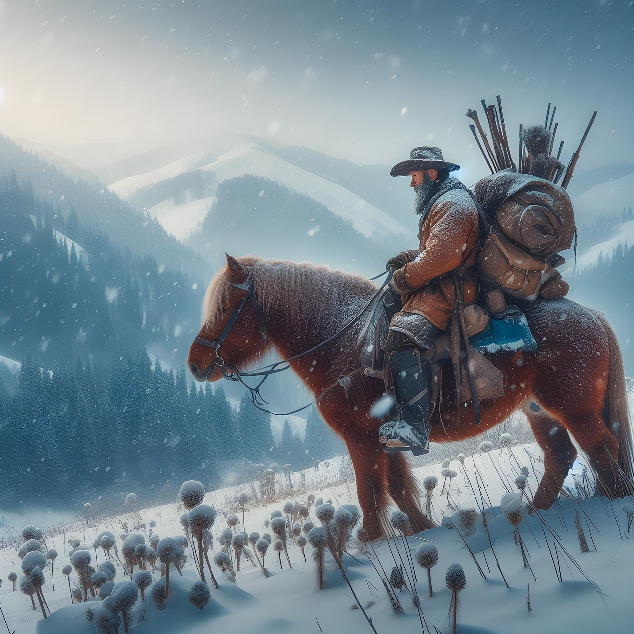 Download Ai Generated, Snow, Riders. Royalty-Free Stock Illustration ...
