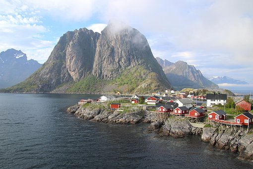 Norge, Lofoten, Fiskerby