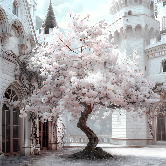 Free courtyard architecture building illustration