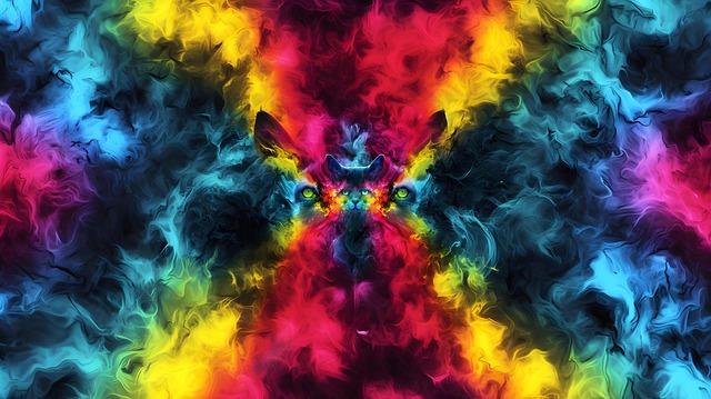 Free red yellow blue illustration