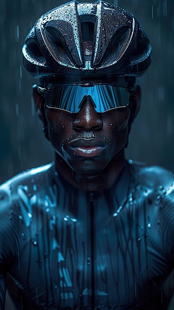 Free ai generated man cycling illustration