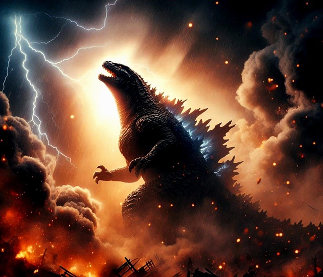 Free monster kaiju godzilla illustration