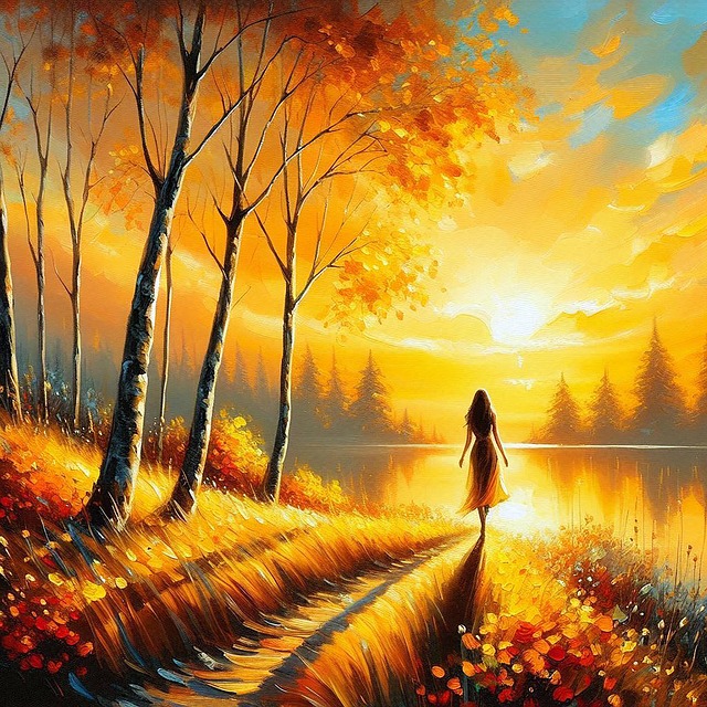Download free HD stock image of Ai Generated Woman Free ai generated woman lake illustration