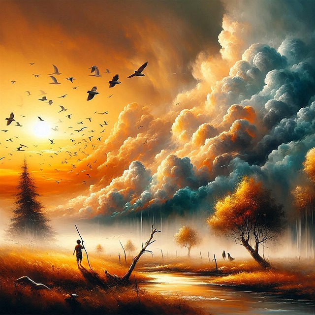 Free ai generated nature storm illustration
