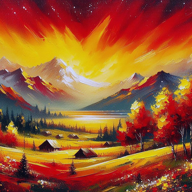 Free ai generated nature landscape illustration