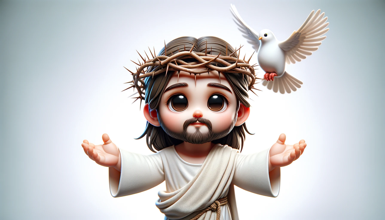 Download free HD stock image of Ai Generated Jesus Free ai generated jesus christ illustration