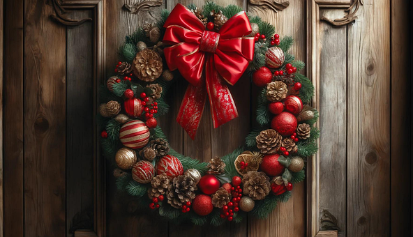 Weihnachtskranz, Weihnachten, Kranz
