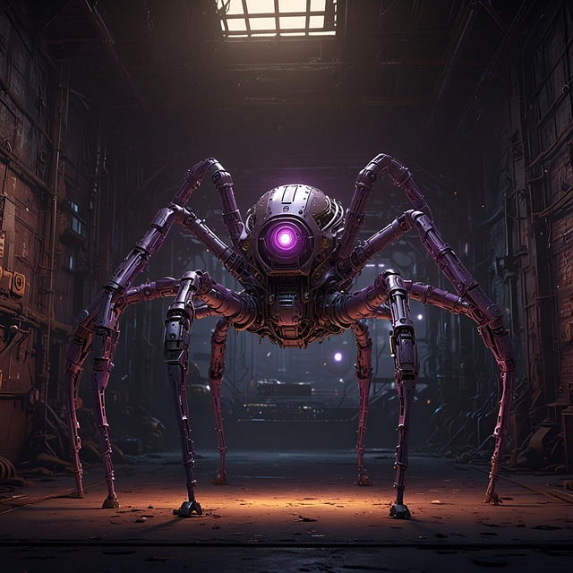 Free ai generated robotic spider spider illustration