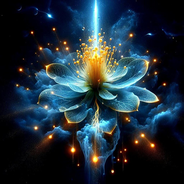 Free ai generated flower mystic illustration