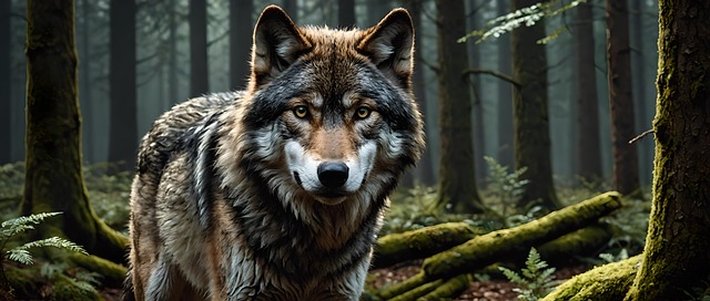 Free wolf nature animal illustration