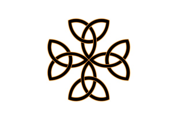 Free celtic knot decoration symbol illustration