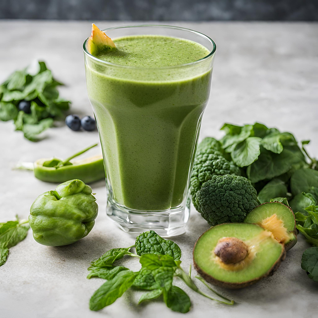 Free ai generated avocado shake illustration