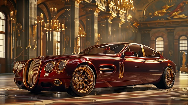 Free automobile luxury gold illustration