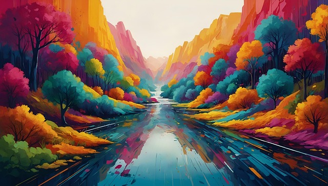 Download free HD stock image of Ai Generated Trees Free ai generated trees river illustration