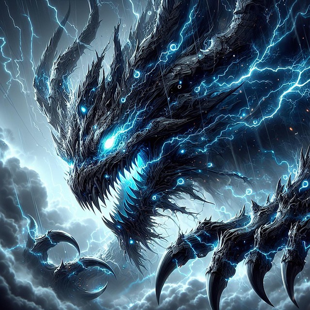Free ai generated monster electric illustration