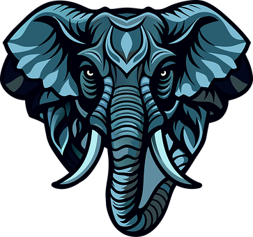 Elefant, Logo, Symbol, Zeichnung