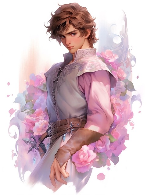 Free ai generated man prince illustration
