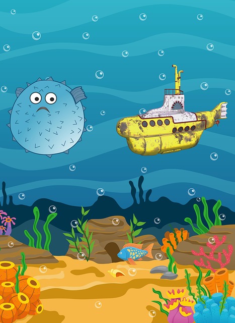 Free blowfish pufferfish fish illustration