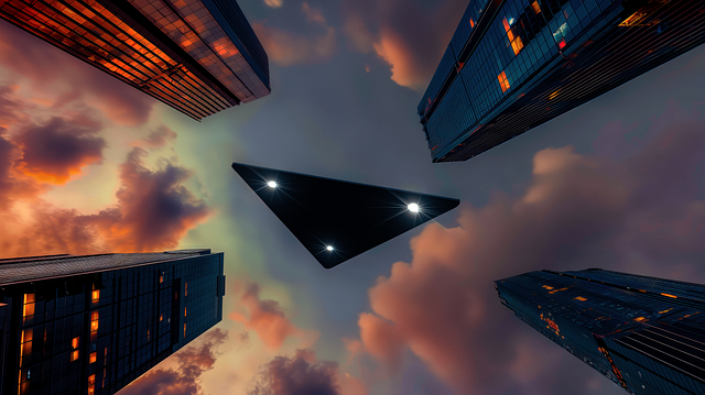 Free ai generated ufo spaceship illustration