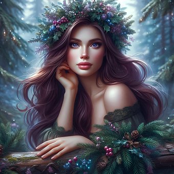 Free Woman Beautiful illustration and picture