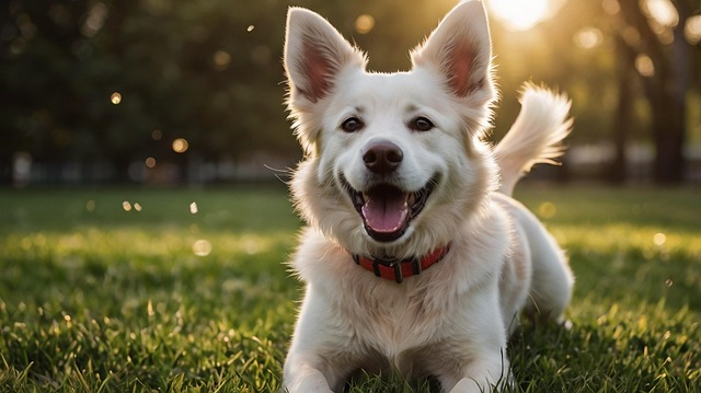 Sonnenlicht, Geliebte, Hund, Garten