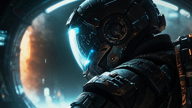 Free sci-fi suit space illustration