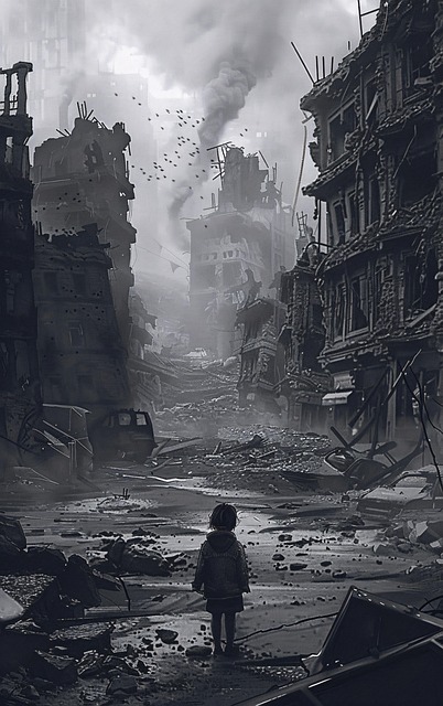 Free ai generated child destruction illustration