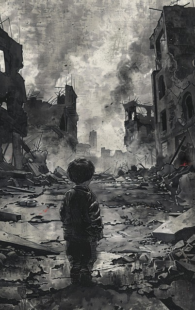 Free ai generated child destruction illustration