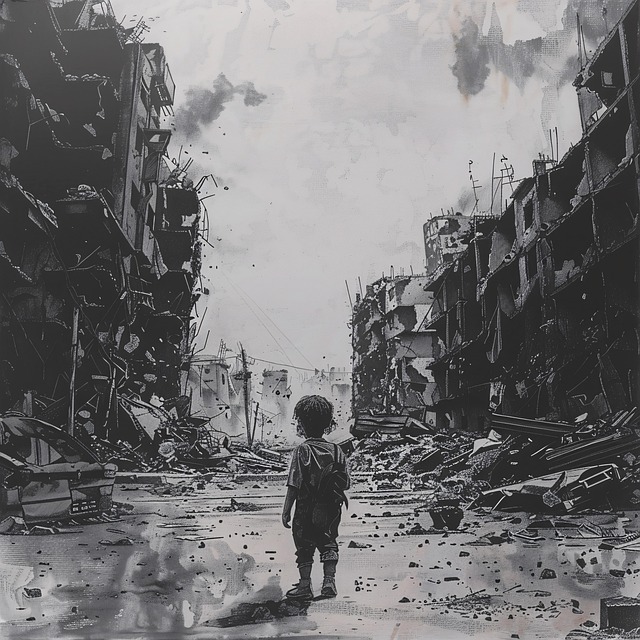 Free ai generated child destruction illustration