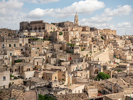 Matera, Italia, Oraș, Vechi, Clădiri