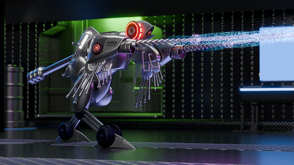 Machen, Bild, 3D, Roboter, Mech