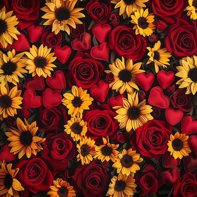 Blomster, Roser, Kunst, Dekoration