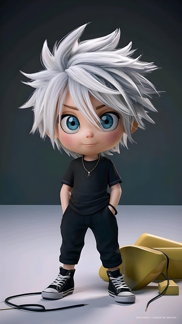 Free Anime Spiky-Hair illustration and picture