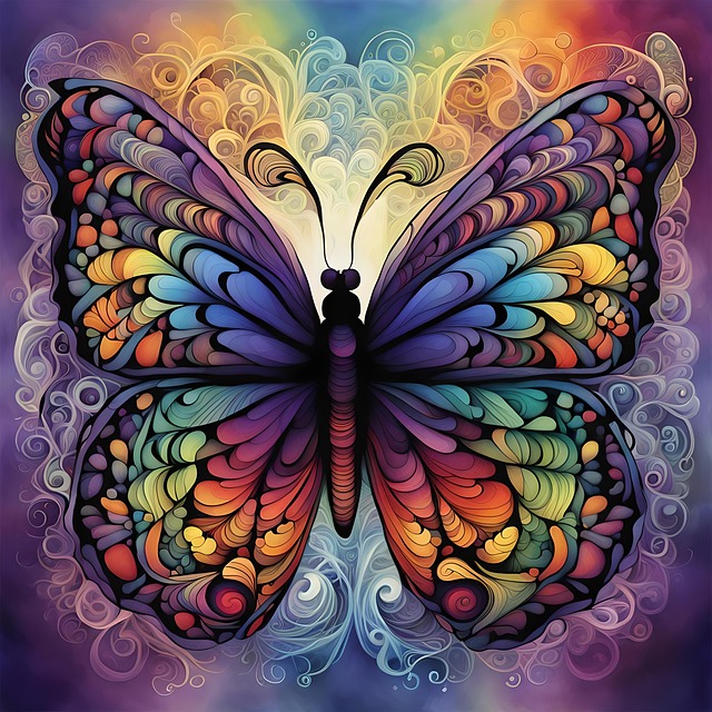 Free ai generated butterfly insect illustration