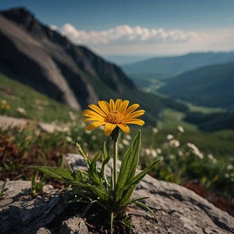 Flor, Naturaleza, Montaña, Relajarse