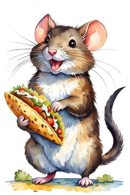 Download free HD stock image of Rat Art Free rat art food illustration