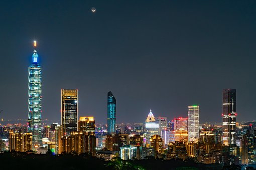 Taipeh, Taiwan, Großstadt, Wolkenkratzer