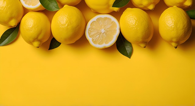 Free fruit lemon yellow illustration