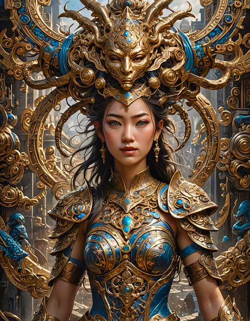 Free woman cosplay costume illustration