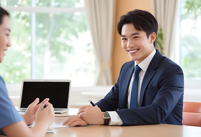 Free businessman people consultation illustration