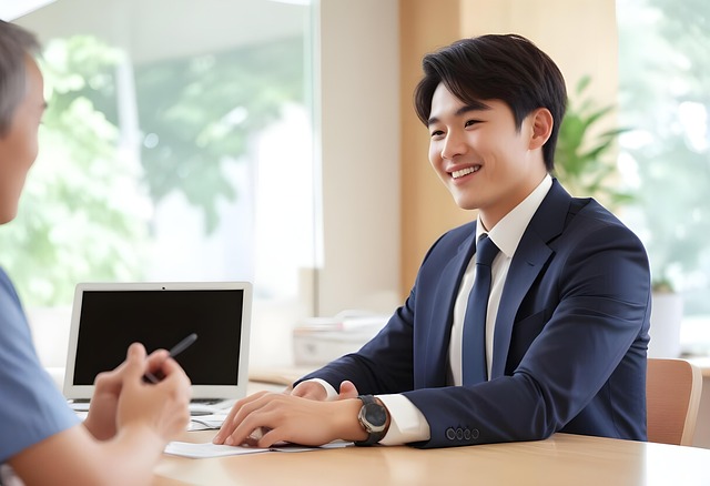 Free businessman people consultation illustration