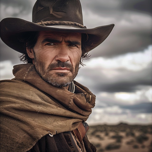 Free ai generated man cowboy illustration