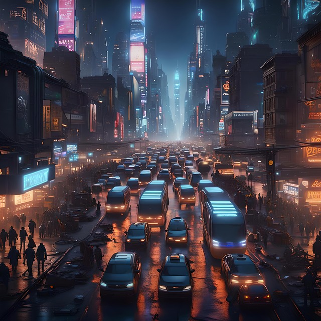Download free HD stock image of Ai Generated Buildings Free ai generated buildings cyberpunk illustration