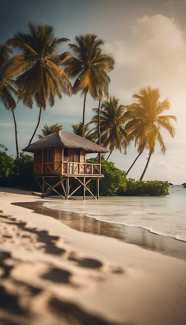 Free goa maldives sea illustration
