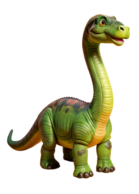 Free ai generated dinosaur brachiosaur illustration