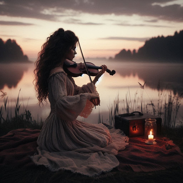 Ai Generiert, Frau, Volinist, Violine