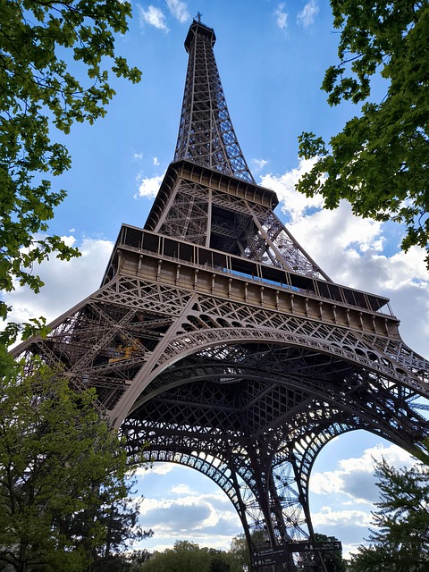 Free eiffel tower landmark architecture illustration