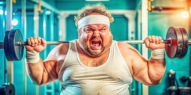 Free ai generated man obesity illustration